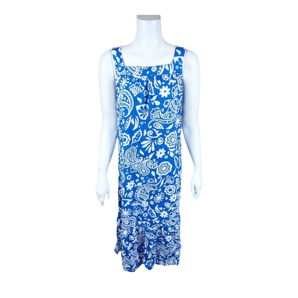 Koolaburra By Ugg Women's Regular Jersey Tiered Lounge Dress Blue Medium Size